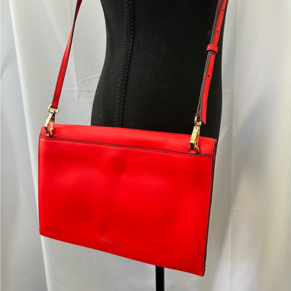 Rebecca Minkoff Red Crossbody Bag with Multicolor Tassels - Picture 8 of 9